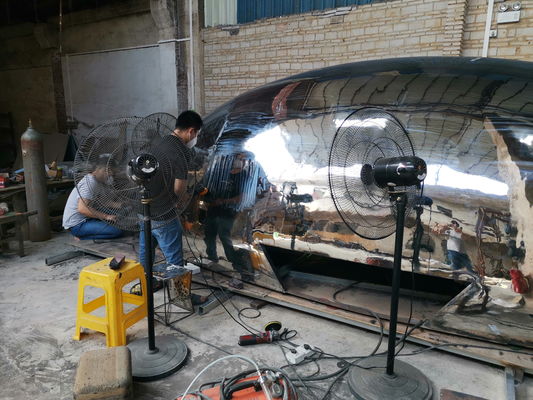 Large Stainless Steel Sculpture Mirror Brushed Surface Mirror Polished Stainless Steel